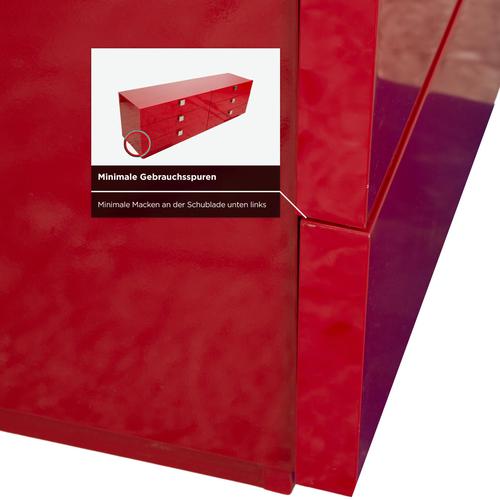 Red Red Wooden Sideboard from Joop For Sale - Image 8 of 15