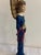 Mid-Century Modern Vintage Blue Angel Figurine With Gold Wings For Sale - Image 3 of 11