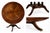 1960s Custom Burton Ching English Mahogany Dining Table – 60" Round / 84" Extended – Original $20,000 Commission For Sale - Image 15 of 17