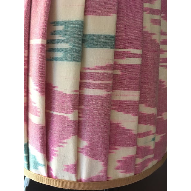 Contemporary Mary Jane McCarty Collection Ikat Lampshade For Sale - Image 3 of 4