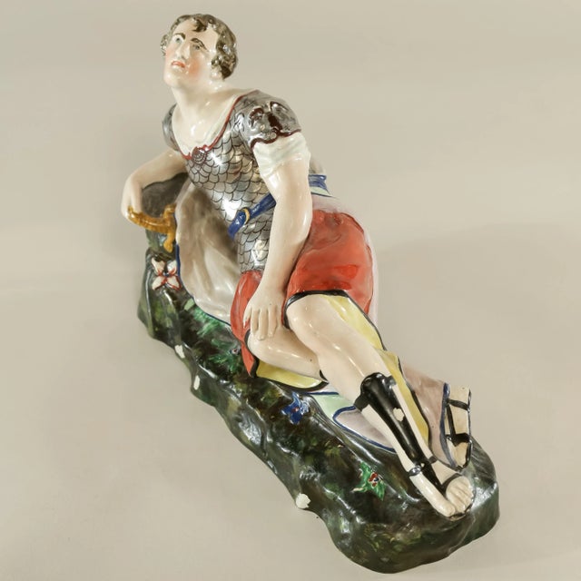 Antique Staffordshire Anthony and Cleopatra- a Pair For Sale In Raleigh - Image 6 of 13