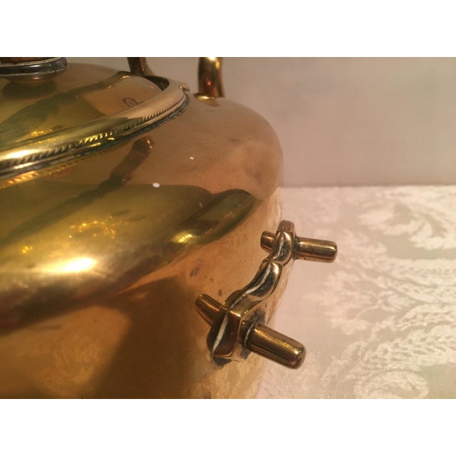 Antique English Brass Teapot With Stand & Burner Chairish