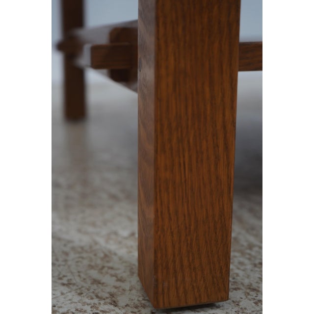 Stickley Mission Oak Tile Top Coffee Cocktail Table For Sale - Image 12 of 14