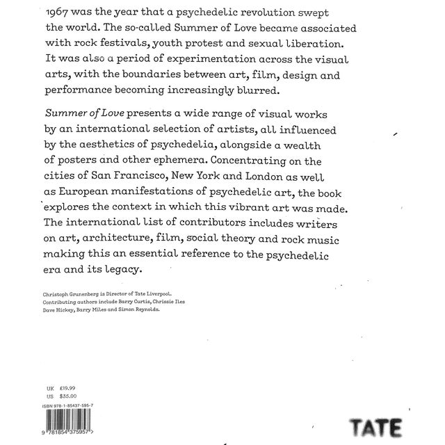 White "Summer of Love; Art of the Psychedelic Era" 2007 Grunenberg, Christoph [Edited By] For Sale - Image 8 of 12