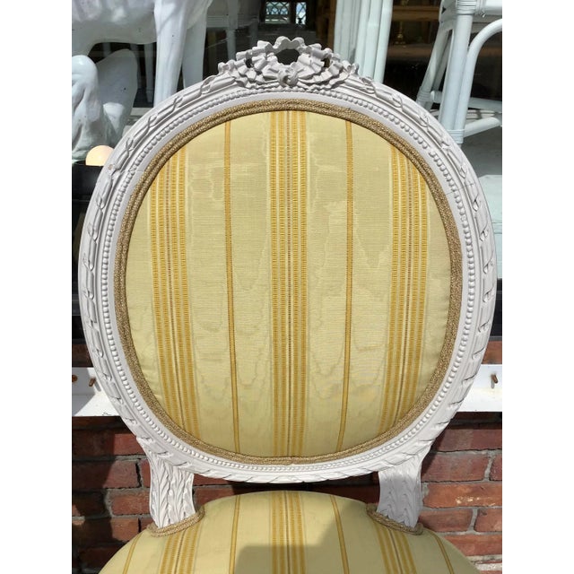 Classic French Louis XVI Side Chairs - a Pair For Sale In Los Angeles - Image 6 of 11