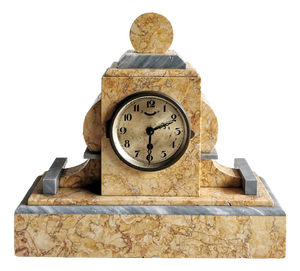 Chimney Clock in Marble from Ucra, 1920s
