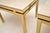 Beige Vintage Italian Brass and Marble Side Tables, 1970s, Set of 2 For Sale - Image 8 of 10
