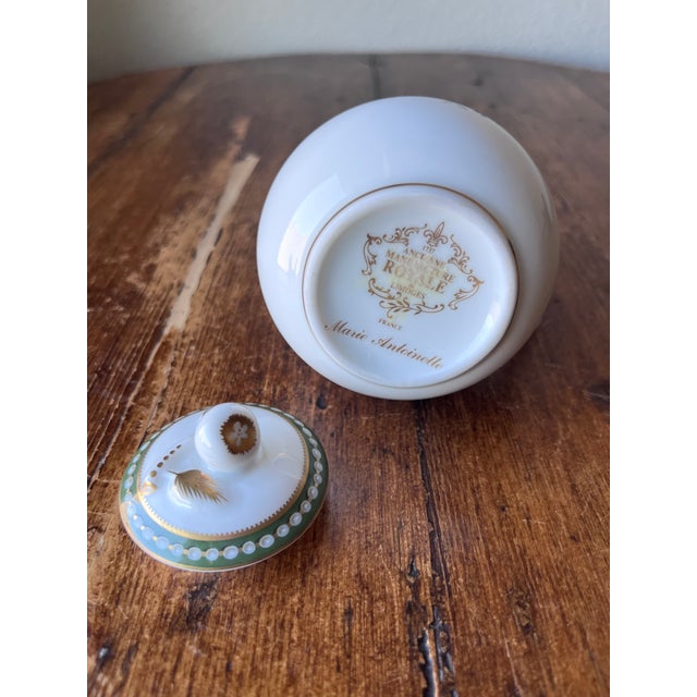 Ceramic Late 20th Century Ancienne Manufacture Royale De Limoges France Marie Antoinette Pattern Collection Creamer For Sale - Image 7 of 8