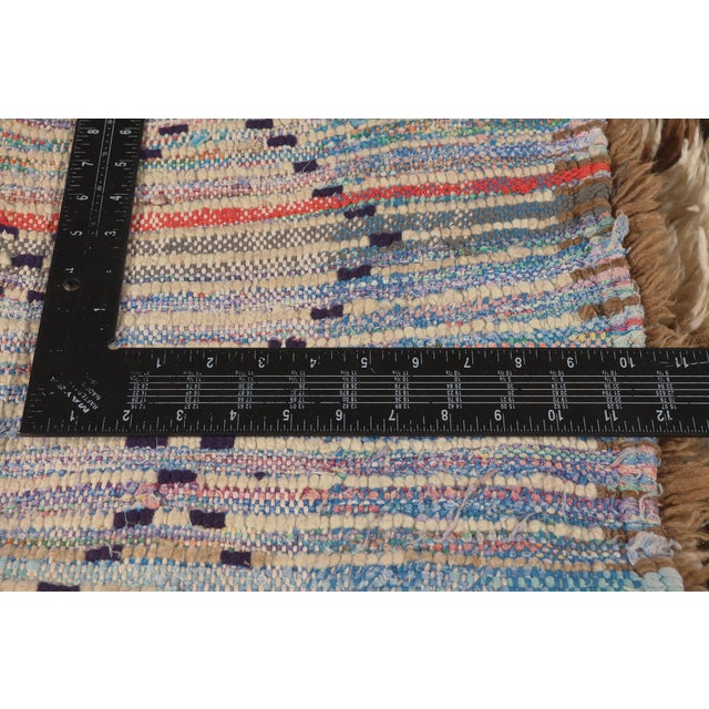 Textile Vintage Azilal Boucherouite Moroccan Rug, 03'00 X 05'06 For Sale - Image 7 of 10
