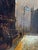 Charcoal Walter Linsley Meegan (1859–1944) Trinity Church, Liverpool by Night Victorian Oil Painting Circa 1890 For Sale - Image 8 of 15