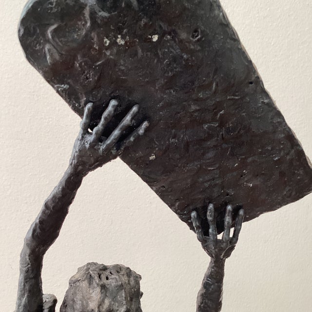 Mid Century Tall Brutalist Welded Steel Sculpture by Henry Gamson For Sale - Image 9 of 12