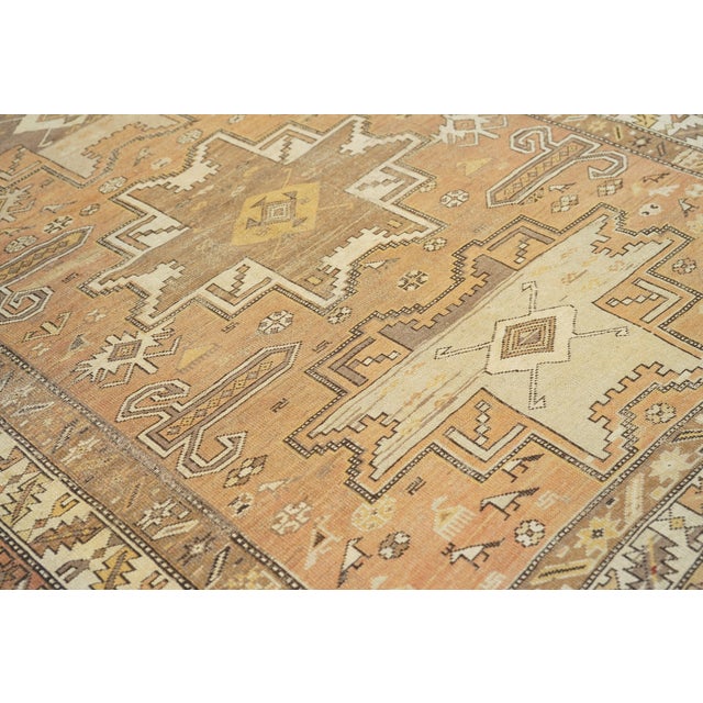 Early 20th Century Antique Caucasian Shirvan Rug 3'11'' X 5'1'' For Sale - Image 5 of 10