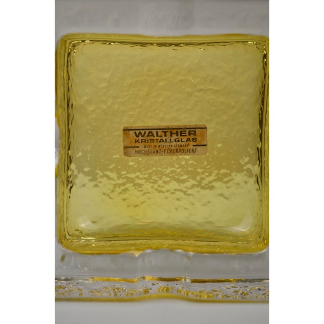 Vintage Crystal Ashtray from Walther Kristallglas, Germany, 1970s For Sale - Image 12 of 13