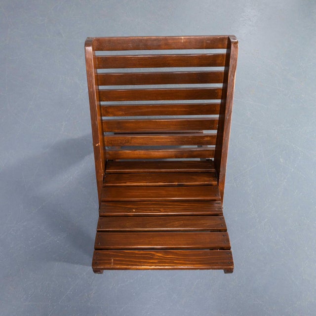 : 1950's Original Folding Lounge Side Chairs. Fun practical side chairs made in Sapele wood. Strong and stable they come...