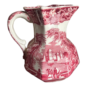 Vintage Mid-Century Modern Masons Ironstone Vista Hydra English Cottage Pitcher