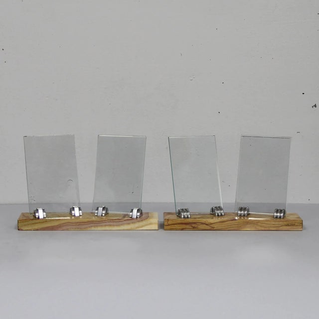 Metal Art Deco Picture Frames, Set of 2 For Sale - Image 7 of 7