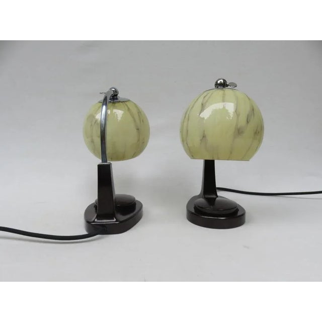 Marianne Brandt Bauhaus Bakelite Table Lamps by Marianne Brandt for GMF, 1920s, Set of 2 For Sale - Image 4 of 18