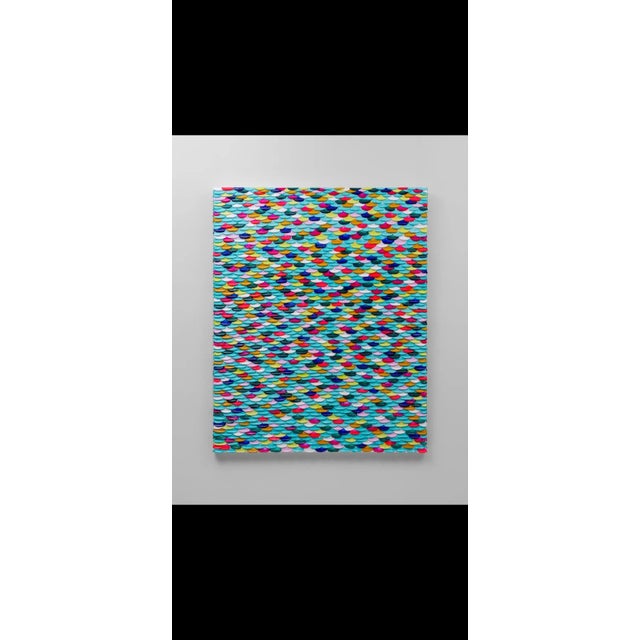 Abstract Textured Painting by Piper Bridwell “Can’t Even Count Them All” For Sale - Image 3 of 5