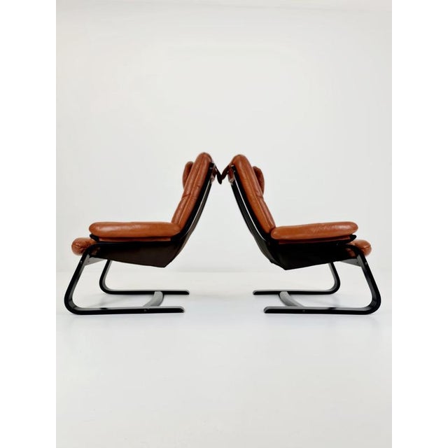 Mid-Century Modern Lounge Chairs by Ake Fribyter, 1970s, Set of 2 For Sale - Image 6 of 18