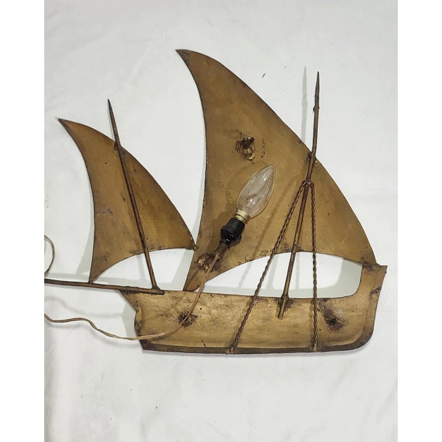 Spanish Wrought Iron Wall Light, 1960s For Sale - Image 4 of 10