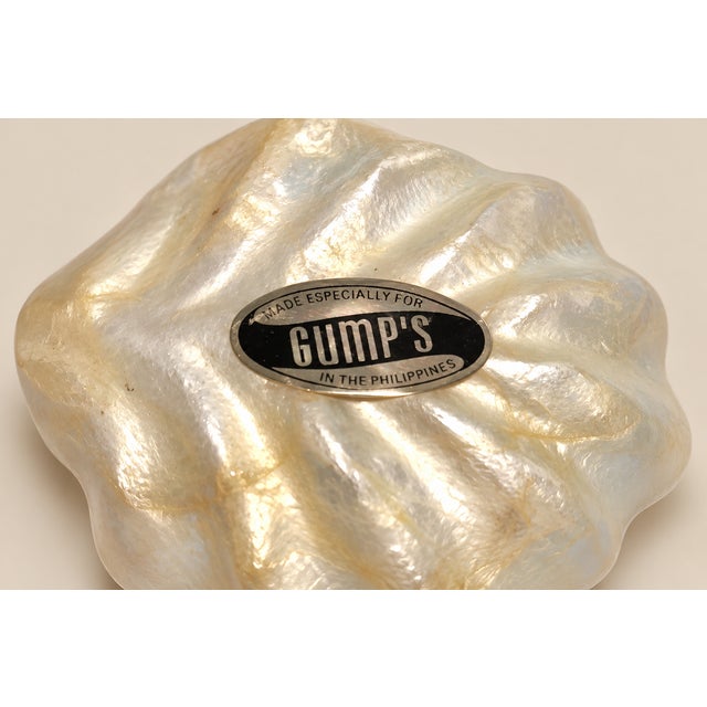 Gumps Capiz Bowls and Scalloped Shell Dishes Catchalls and Trays - A 9 Piece Set For Sale - Image 13 of 13