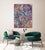 Paint Flirt Original Abstract Oil Painting by Lisa Finlayson For Sale - Image 7 of 9