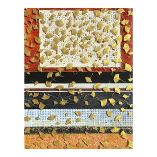 Kathleen Kane-Murrell, Mixed Media Abstract Composition, "American Ginkgo" 2025 For Sale