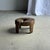 Small Circular Four-Legged Stool in Organic Openwork Teak, 1980s For Sale - Image 11 of 11