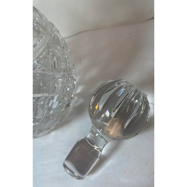 Transparent Vintage Towle 24% Lead Crystal Decanter For Sale - Image 8 of 9