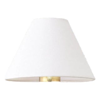 Matthew Izzo Home Daren Burlwood and Brushed Brass Wall Sconce With Shade For Sale