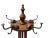 Brown Arts & Crafts Coat Stand with Rotating Top, 1900s For Sale - Image 8 of 12