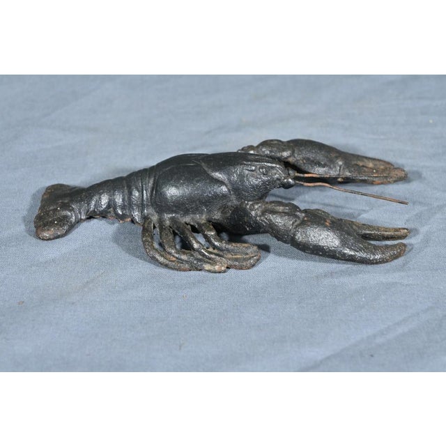 Cast Iron Lobster Paperweight, Early 20th Century For Sale - Image 9 of 17