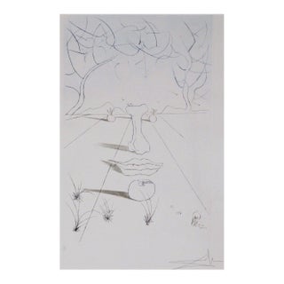 Share Dali Aurelia Visage Surrealiste Hand Signed Numbered Dali Archives Certified Art For Sale