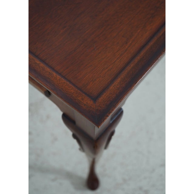 Hickory Chair Co Mahogany Queen Anne Tea Table For Sale - Image 10 of 12