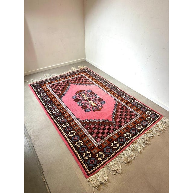 Vintage Hand-Knotted Wool Rug For Sale - Image 5 of 6