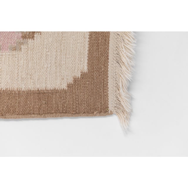 Small Swedish Floor Mat in Wool, 1960s For Sale - Image 4 of 6