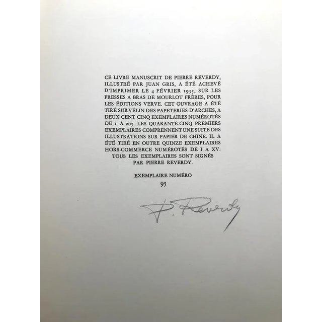 Juan Gris, Au solei du plafond Moulin à café, 1955, Lithograph For Sale - Image 4 of 5