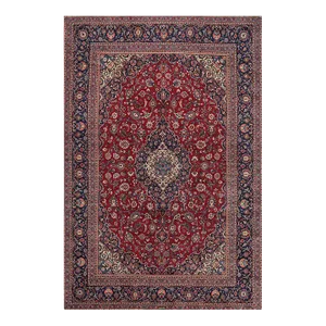 1970s Old Persian Kashan Area Rug 9’11” X 15’0″
