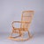 Wood Mid-Century Italian French Riviera Curved Rattan and Bamboo Rocking Chair, 1970s For Sale - Image 7 of 18