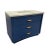A handsome vintage bow-front dresser thoughtfully converted into a distinctive single-sink bathroom vanity. The cabinet...