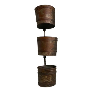 19th Century French Water Mill Buckets - Set of 3 For Sale