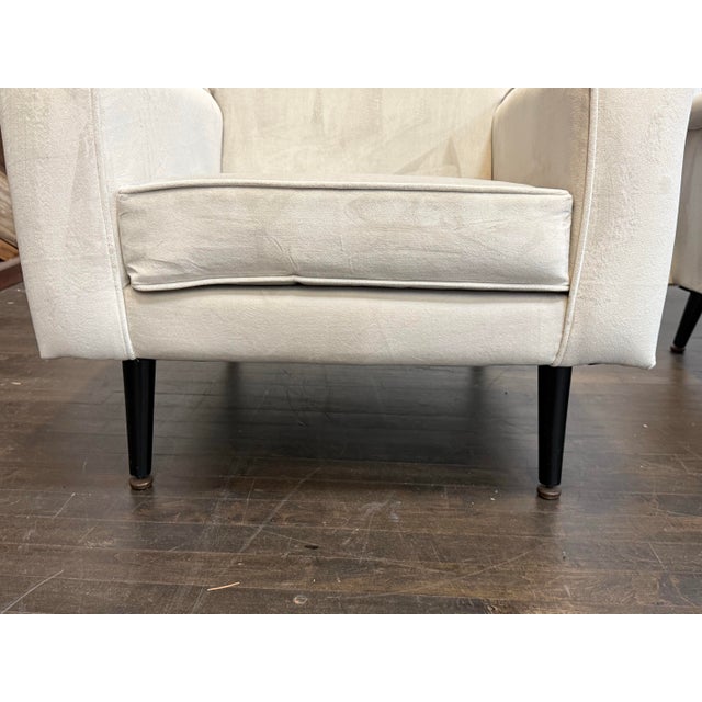 Circa 1960's French Lounge Arm Chairs, Pair For Sale - Image 10 of 12