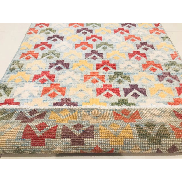 Vintage Hand-Crafted Wool Baluchi Carpet, 1986 For Sale - Image 3 of 9