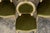 1900 - 1909 Antique French Louis XVI Style Dining Chairs in Olive Green Velvet - Set of 8 For Sale - Image 5 of 18