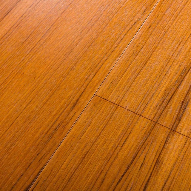 Teak Round Table with Hidden Extension, 1970s For Sale - Image 8 of 17