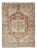 Fine Turkish Oushak Rug With Centre Medallion in Light Red and Ivory For Sale