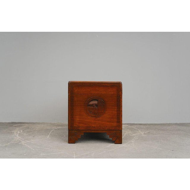 Wood Asian Camphor Chest in Mahogany, Late 20th Century For Sale - Image 7 of 18