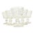 Glittering Vintage Cordial Goblets- Set of Six For Sale