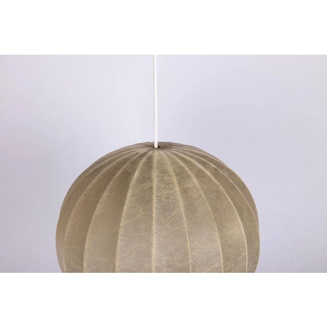 Mid-Century German Cocoon Pendant Lamp from Goldkant Leuchten, 1960s For Sale - Image 6 of 9