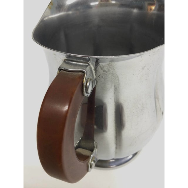 Art Deco Bakelite Farber Bros Krome Kraft Cream and Sugar Stainless For Sale - Image 11 of 11